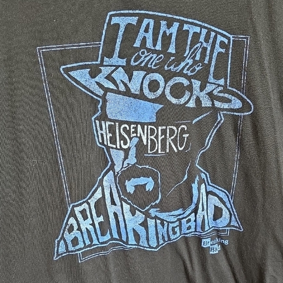 ( J43) Heisenberg Black Graphic Tee - Picture 2 of 4